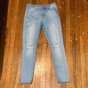 Light Blue Distressed Jeans